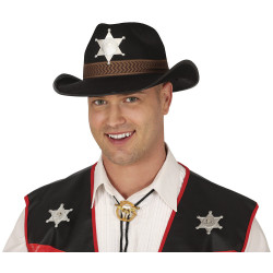 Melna šerifa cepure